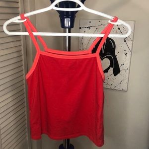 Red crop top